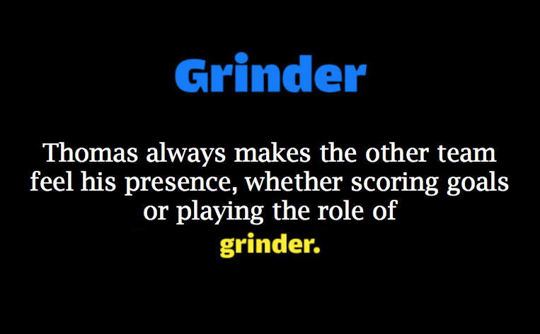 Hockey Slang: Grinder example